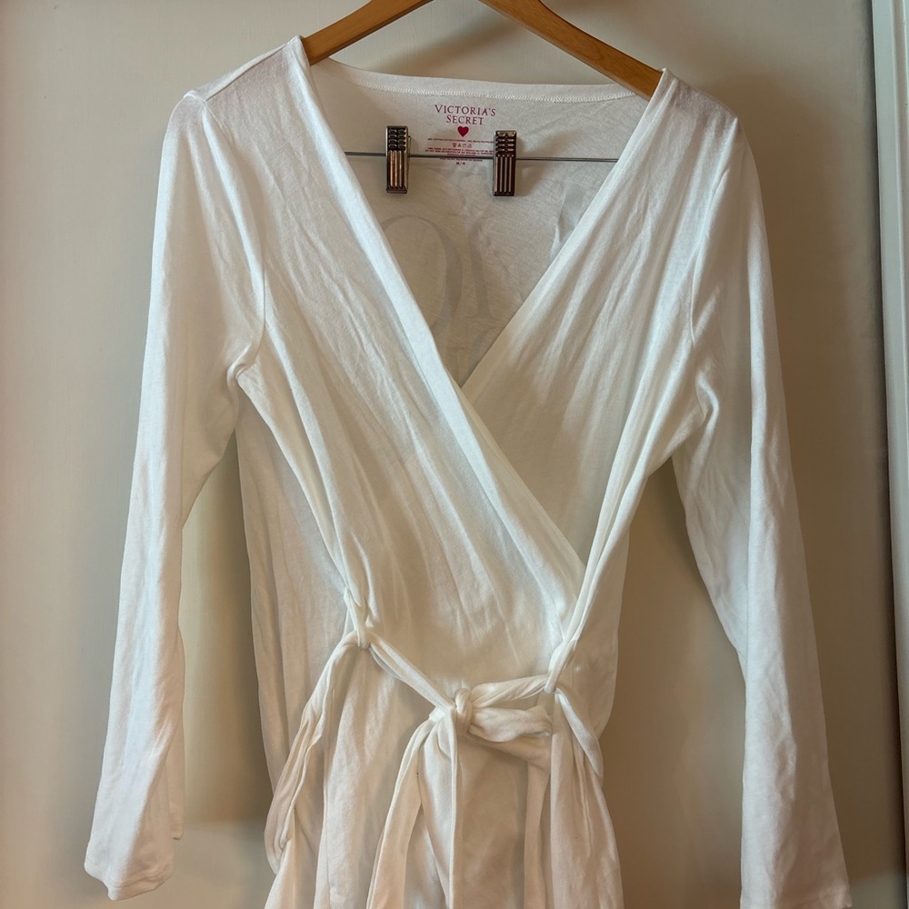 Victoria's Secret White Wrap Robe